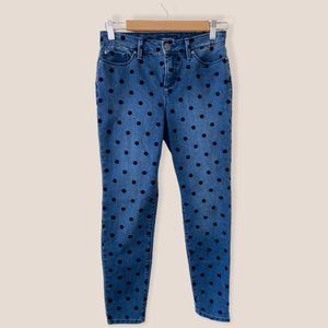 Charter Club Petite Bristol Flocked-Dot Skinny 2P